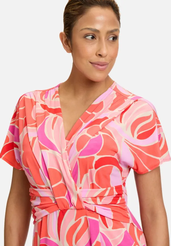 Betty Barclay Festliche Mode|Kleider*Jerseykleid mit überschnittenen Ärmeln Red/Rosè