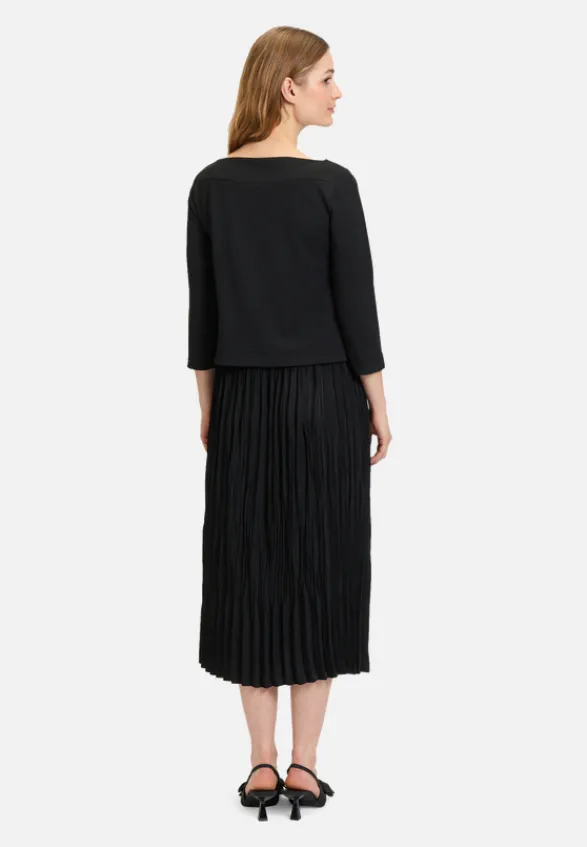 Betty Barclay Kleider*Jerseykleid mit Plissee Schwarz