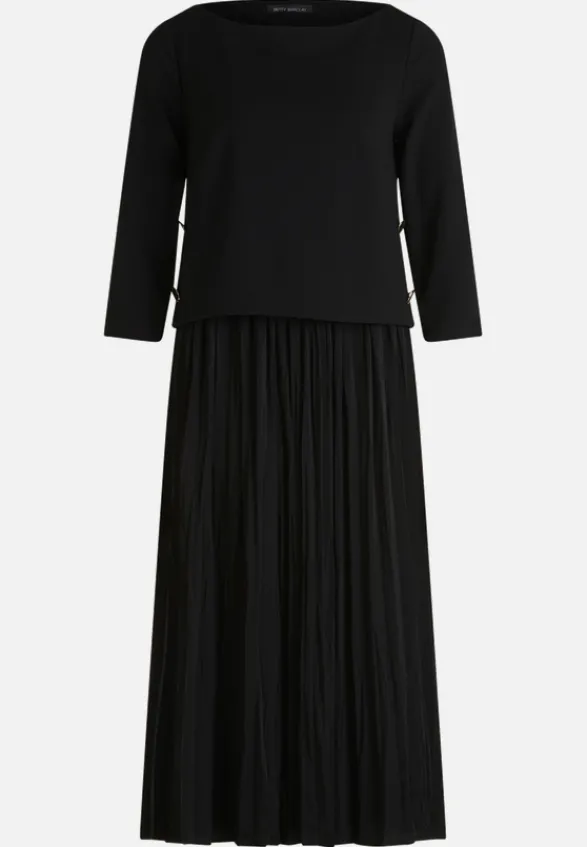 Betty Barclay Kleider*Jerseykleid mit Plissee Schwarz
