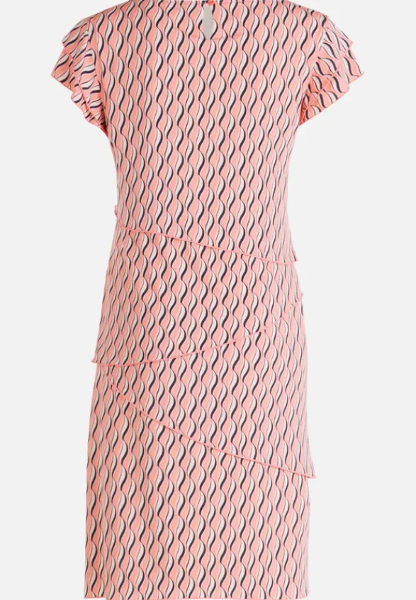Betty Barclay Festliche Mode|Kleider*Jerseykleid mit Stufen Rose/Cream