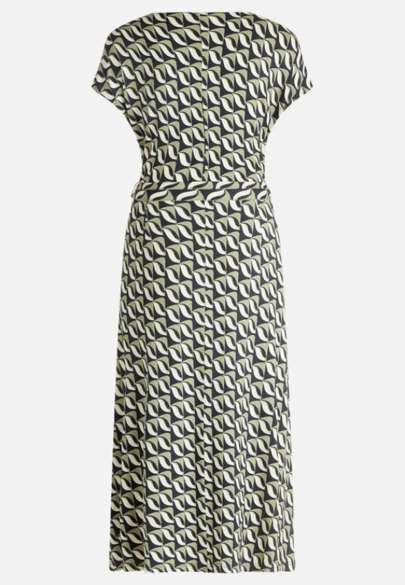 Betty Barclay Kleider*Jerseykleid mit V-Ausschnitt Dark Blue/Green