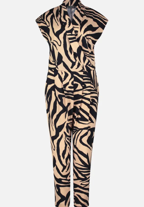 Betty Barclay Jumpsuits*Jumpsuit mit Eingrifftaschen Schwarz/Beige