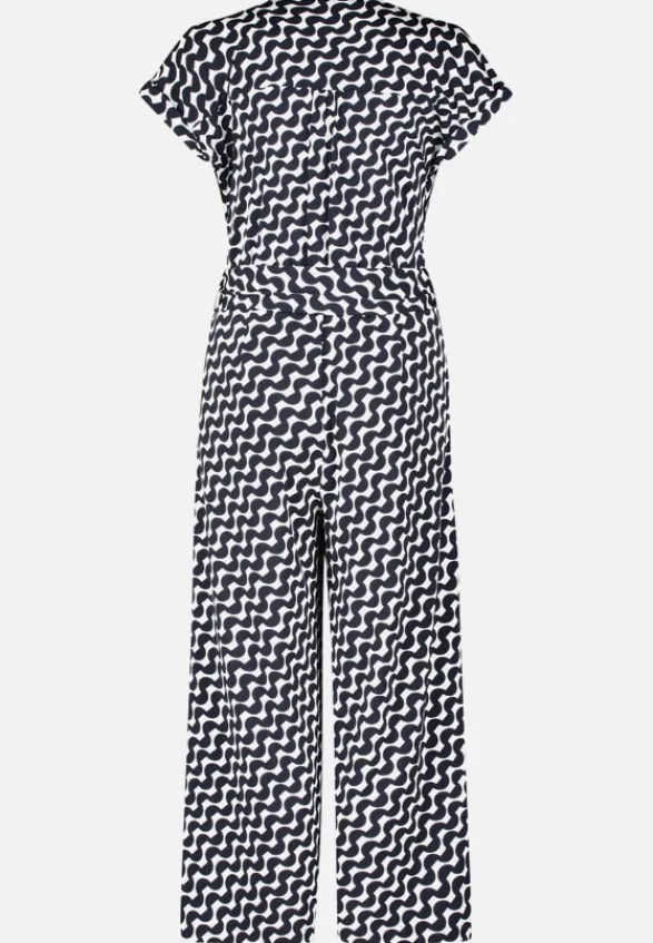 Betty Barclay Jumpsuits|Business Kleidung*Jumpsuit mit Eingrifftaschen Dunkelblau/Weiß