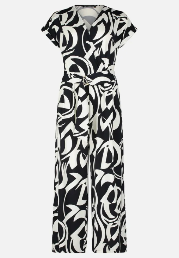 Betty Barclay Jumpsuits*Jumpsuit mit Eingrifftaschen Dunkelblau/Weiß
