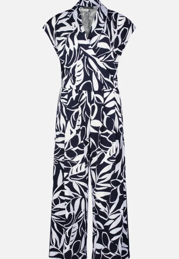 Betty Barclay Jumpsuits*Jumpsuit mit Eingrifftaschen Dunkelblau/Weiß