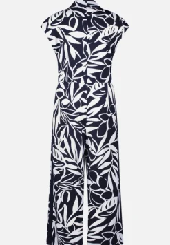 Betty Barclay Jumpsuits*Jumpsuit mit Eingrifftaschen Dunkelblau/Weiß