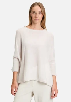 Betty Barclay Strick|Kaschmir*Kaschmir-Pullover mit überschnittenen Ärmeln beige