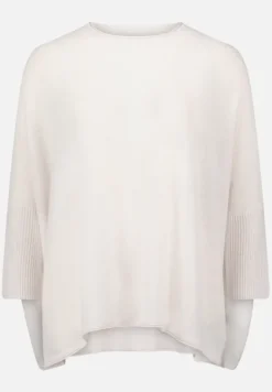 Betty Barclay Strick|Kaschmir*Kaschmir-Pullover mit überschnittenen Ärmeln beige