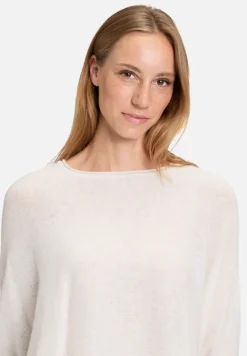 Betty Barclay Strick|Kaschmir*Kaschmir-Pullover mit überschnittenen Ärmeln beige