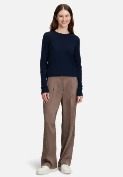 Betty Barclay Strick|Kaschmir*Kaschmir-Pullover mit Rundhalsausschnitt dunkelblau