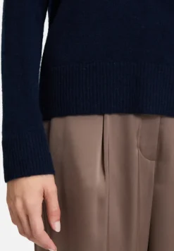 Betty Barclay Strick|Kaschmir*Kaschmir-Pullover mit Rundhalsausschnitt dunkelblau