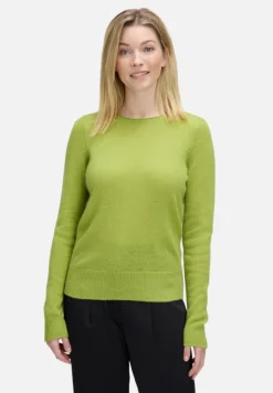 Betty Barclay Strick*Kaschmir-Pullover mit Rundhalsausschnitt Fresh Moss