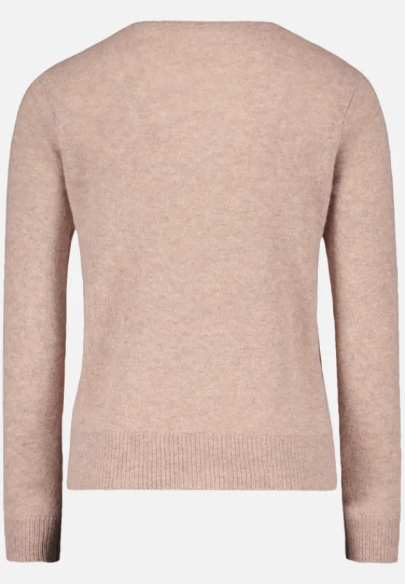Betty Barclay Strick|Kaschmir*Kaschmir-Pullover mit Rundhalsausschnitt FunghiMelange