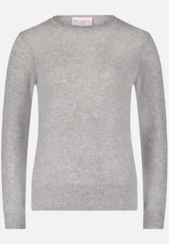 Betty Barclay Strick|Kaschmir*Kaschmir-Pullover mit Rundhalsausschnitt Light Silver Melange