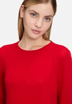 Betty Barclay Kaschmir|Strick*Kaschmir-Pullover mit Rundhalsausschnitt Rot