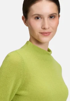 Betty Barclay Strick|Kaschmir*Kaschmir-Pullover mit Stehkragen Fresh Moss