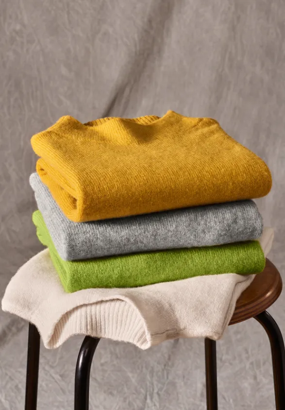 Betty Barclay Strick|Kaschmir*Kaschmir-Pullover mit Stehkragen gold