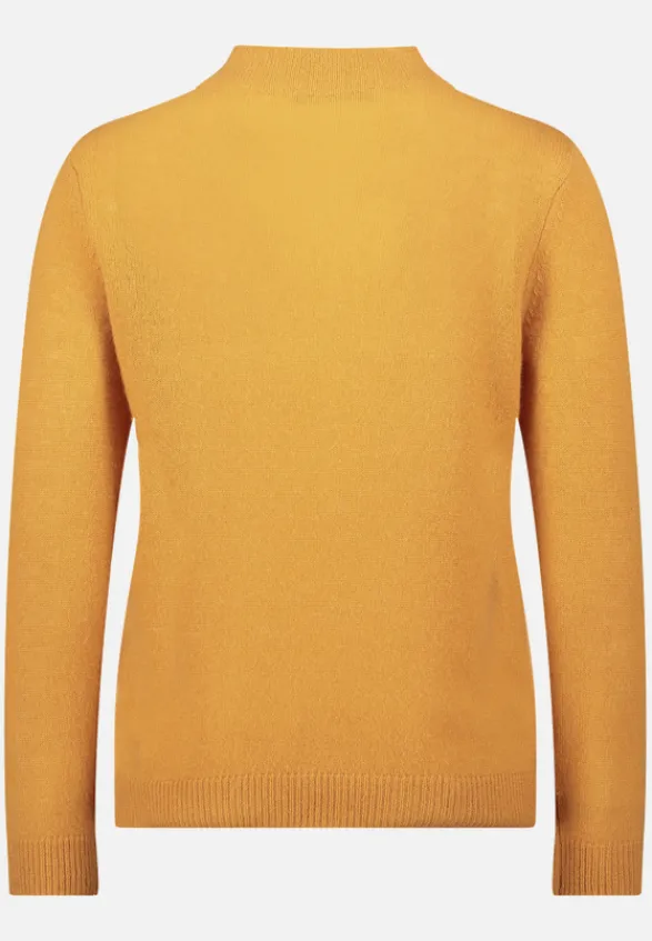 Betty Barclay Strick|Kaschmir*Kaschmir-Pullover mit Stehkragen gold