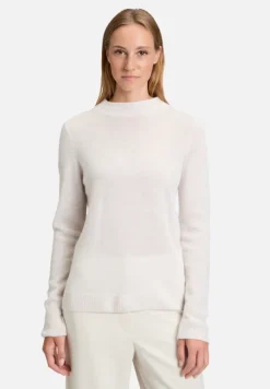 Betty Barclay Strick|Kaschmir*Kaschmir-Pullover mit Stehkragen beige