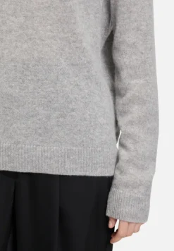 Betty Barclay Strick|Kaschmir*Kaschmir-Pullover mit Stehkragen Light Silver Melange