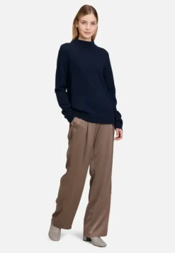 Betty Barclay Basics|Strick*Kaschmir-Pullover mit Stehkragen dunkelblau