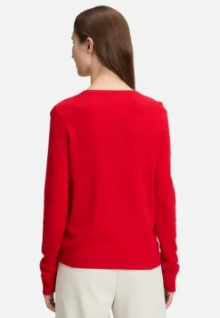 Betty Barclay Strick|Kaschmir*Kaschmir-Pullover mit V-Ausschnitt Rot