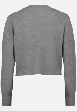 Betty Barclay Festliche Mode|Kaschmir*Kaschmir-Strickjacke mit Rippbündchen Grey Melange