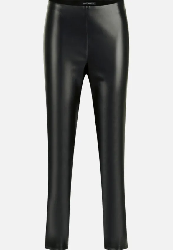 Betty Barclay Festliche Mode|Hosen*Kunstleder-Leggings Slim Fit Schwarz