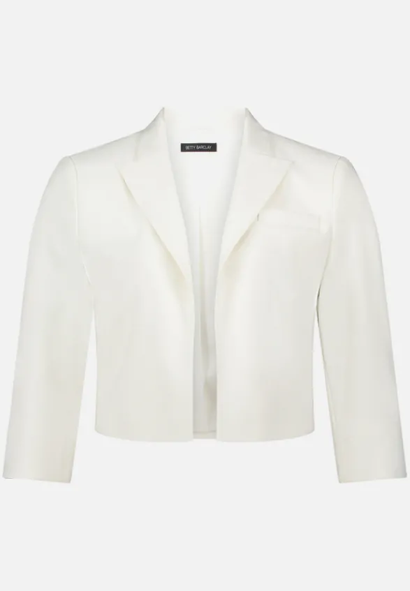 Betty Barclay Festliche Mode|Blazer*Kurzblazer mit 3/4 Arm Rohweiß