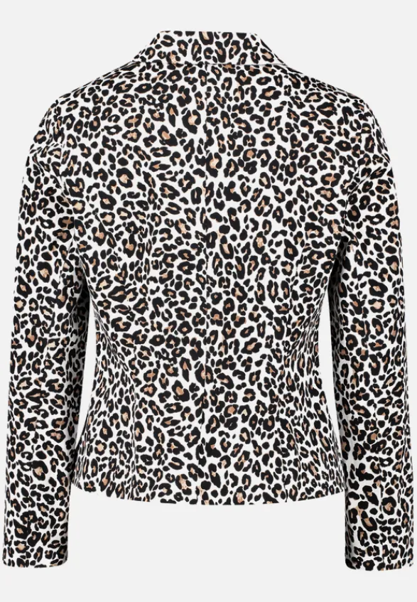 Betty Barclay Blazer*Kurzblazer mit Animalprint Weiß/Schwarz