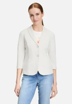 Betty Barclay Business Kleidung|Basics*Kurzblazer mit Knöpfen Rohweiß