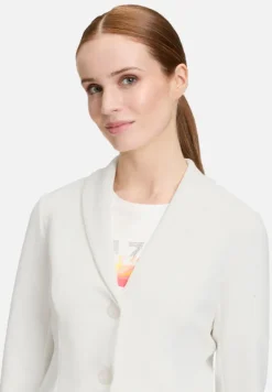 Betty Barclay Business Kleidung|Basics*Kurzblazer mit Knöpfen Rohweiß