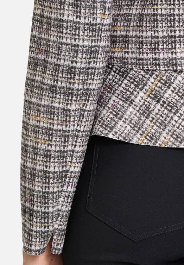 Betty Barclay Business Kleidung|Blazer*Kurzblazer mit Reißverschluss Grau/Beige