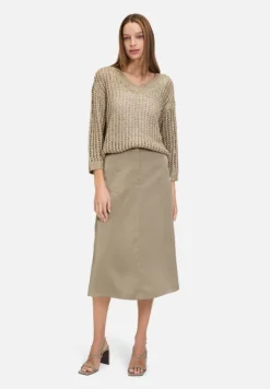 Betty Barclay Strick*Lochstrick-Pullover mit Pailletten Soft Olive
