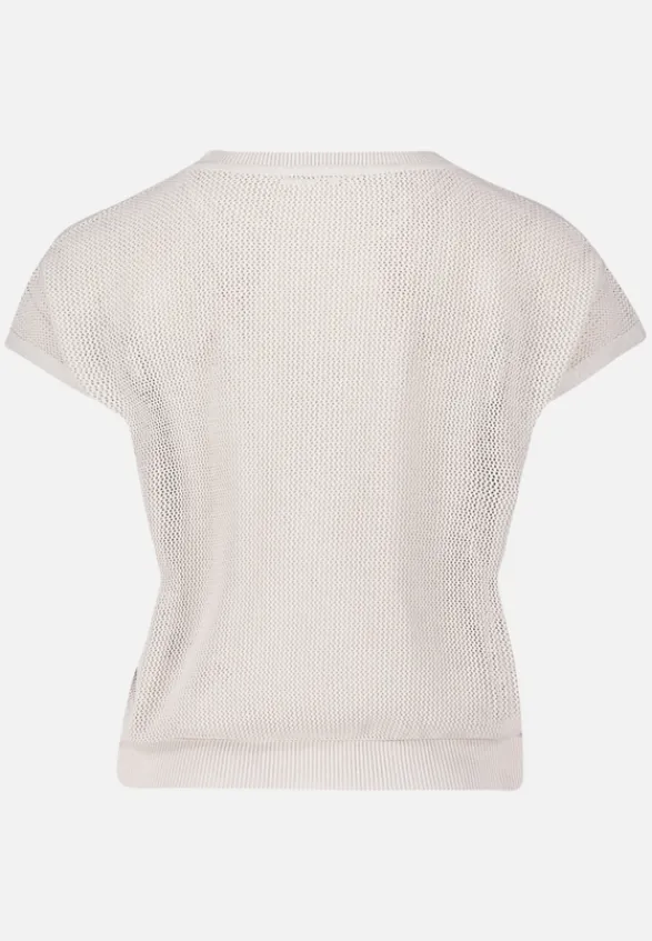 Betty Barclay Strick*Lochstrick-Pullover ohne Arm beige