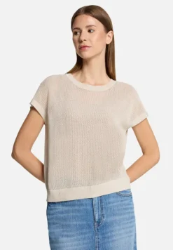 Betty Barclay Strick*Lochstrick-Pullover ohne Arm beige