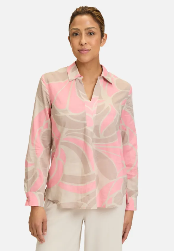 Betty Barclay Blusen*Longbluse langarm Nature/Rosé