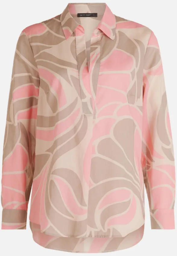 Betty Barclay Blusen*Longbluse langarm Nature/Rosé