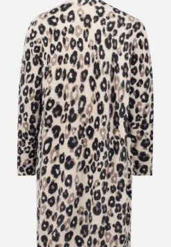 Betty Barclay Strick*Longstrickjacke mit Aufdruck Taupe/Black