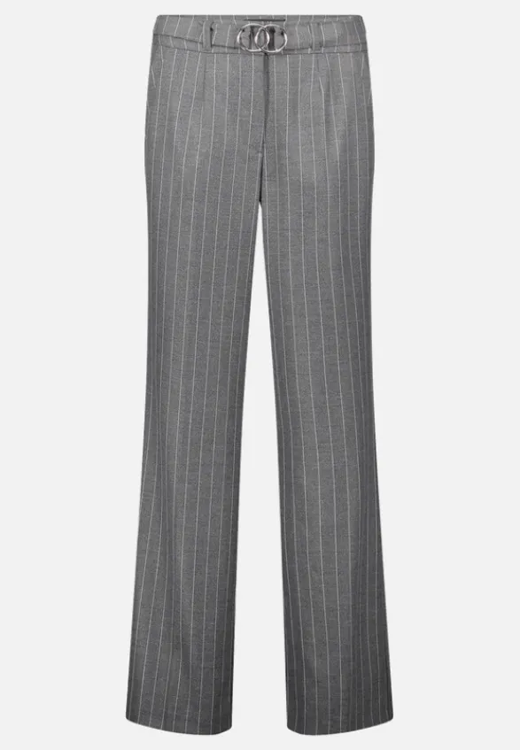 Betty Barclay Business Kleidung|Hosen*Marlene-Hose mit Bindegürtel Mausgrau