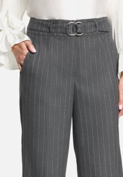 Betty Barclay Business Kleidung|Hosen*Marlene-Hose mit Bindegürtel Mausgrau
