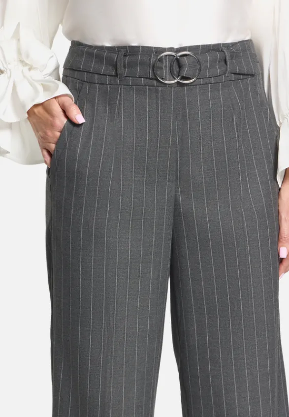 Betty Barclay Business Kleidung|Hosen*Marlene-Hose mit Bindegürtel Mausgrau