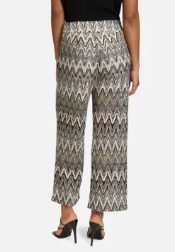 Betty Barclay Hosen*Marlene-Hose mit hohem Bund Weiß/Schwarz