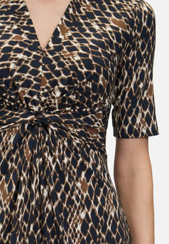 Betty Barclay Kleider*Maxikleid mit Raffung Dark Blue/Brown