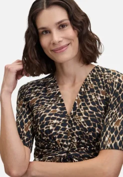 Betty Barclay Kleider*Maxikleid mit Raffung Dark Blue/Brown