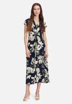 Betty Barclay Kleider*Midikleid mit Raffung Dark Blue/Green