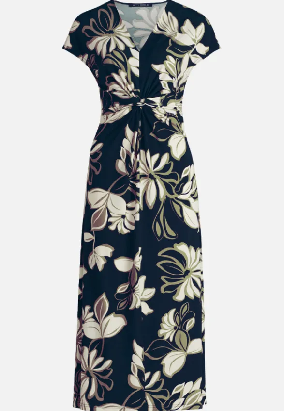 Betty Barclay Kleider*Midikleid mit Raffung Dark Blue/Green