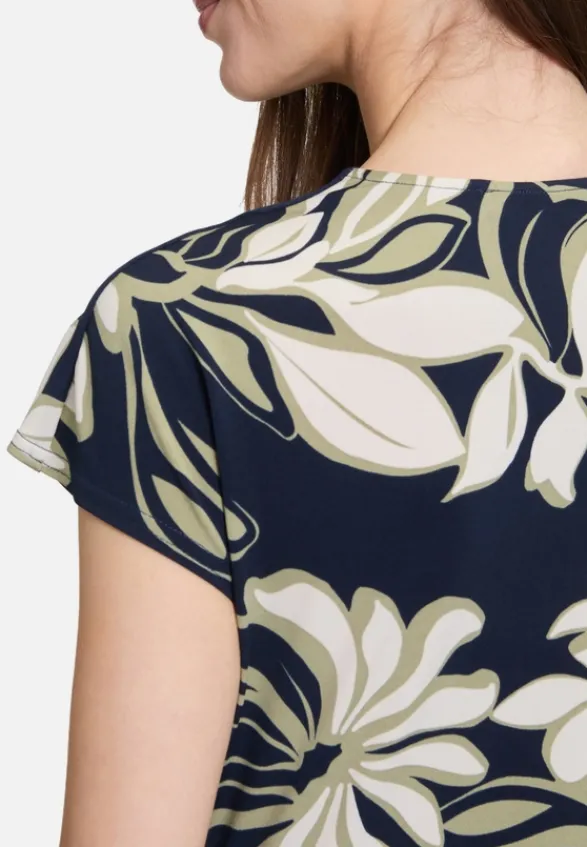 Betty Barclay Kleider*Midikleid mit Raffung Dark Blue/Green