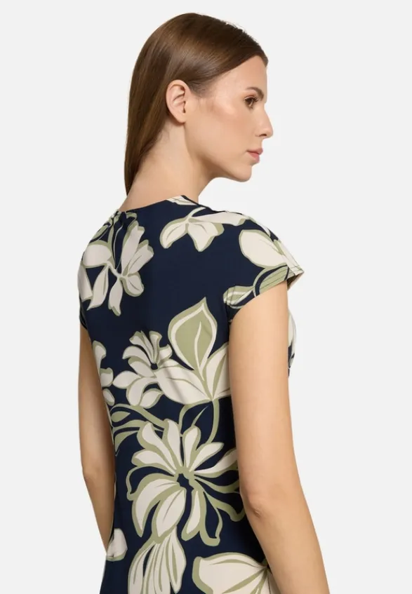 Betty Barclay Kleider*Midikleid mit Raffung Dark Blue/Green