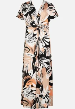 Betty Barclay Kleider*Midikleid mit Raffung Schwarz/Braun